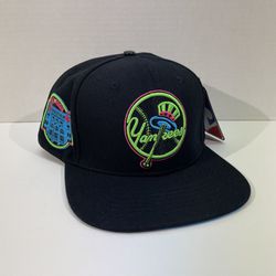 New York Yankees PRO Standard Stadium Patch MLB Blacklight Hat Cap Adult SnapBack NWT