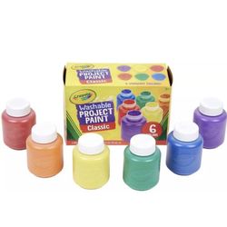Crayola Washable Project Paint Paint Pack of 6.