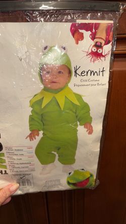 Muppets Kermit, the frog toddler boys Halloween costume size 2–4 new