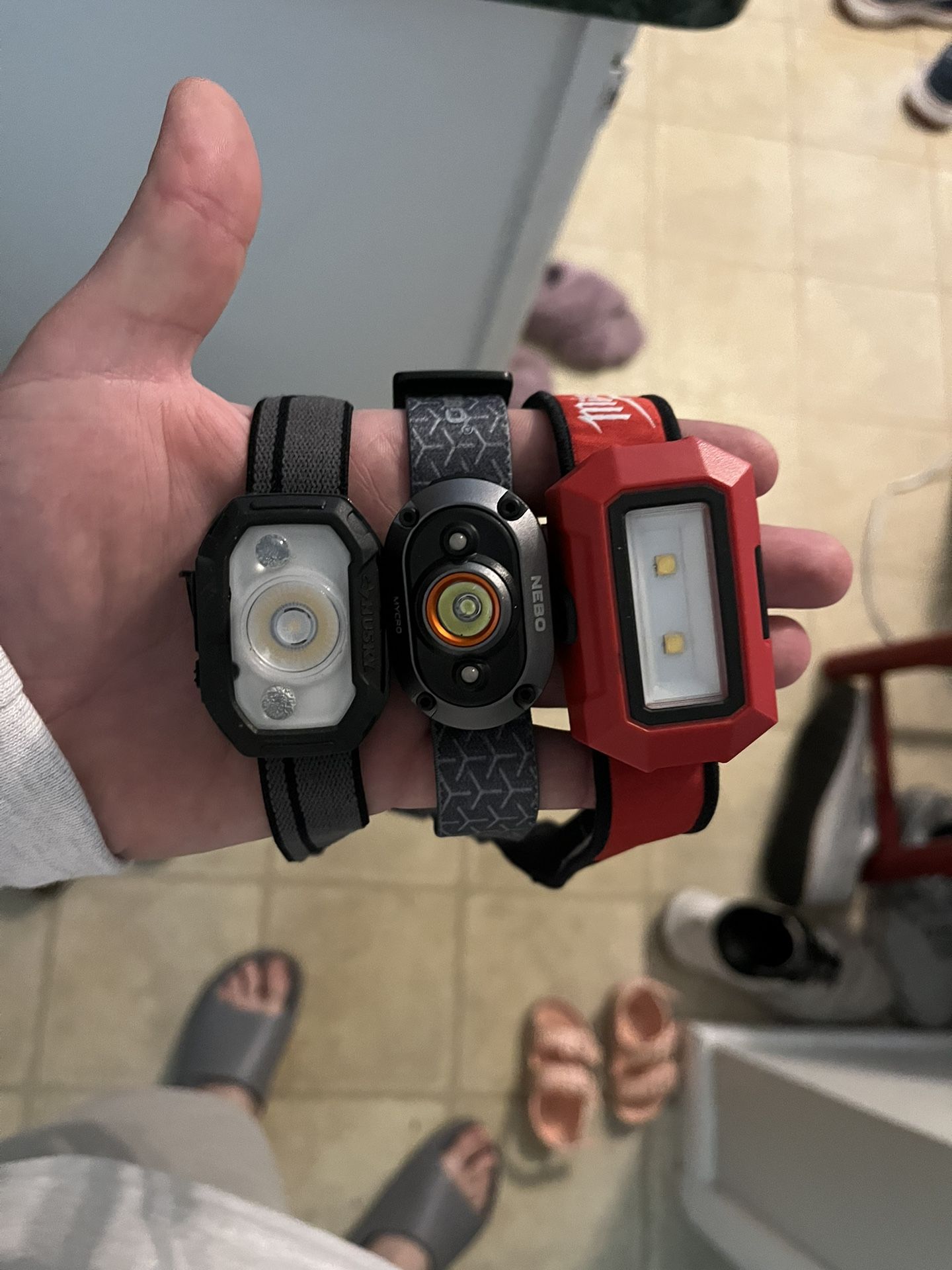 3 Headlamps / Flashlights