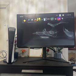 PS5 (digital edition) + 32in Samsung Monitor