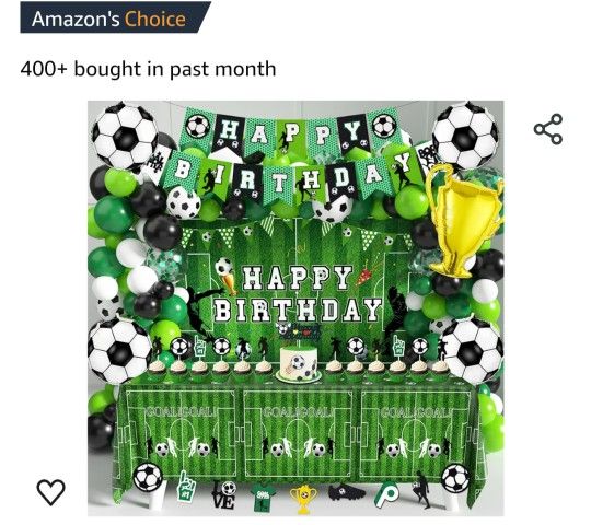 Soccer Party Decoration