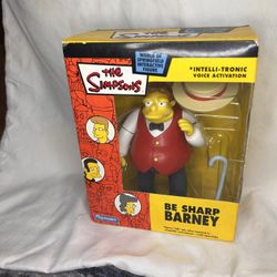 Simpsons Interactive Figure Be Sharp Barney 