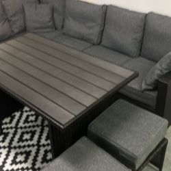 Outdoor Dinning Sectional Patio Furniture Set