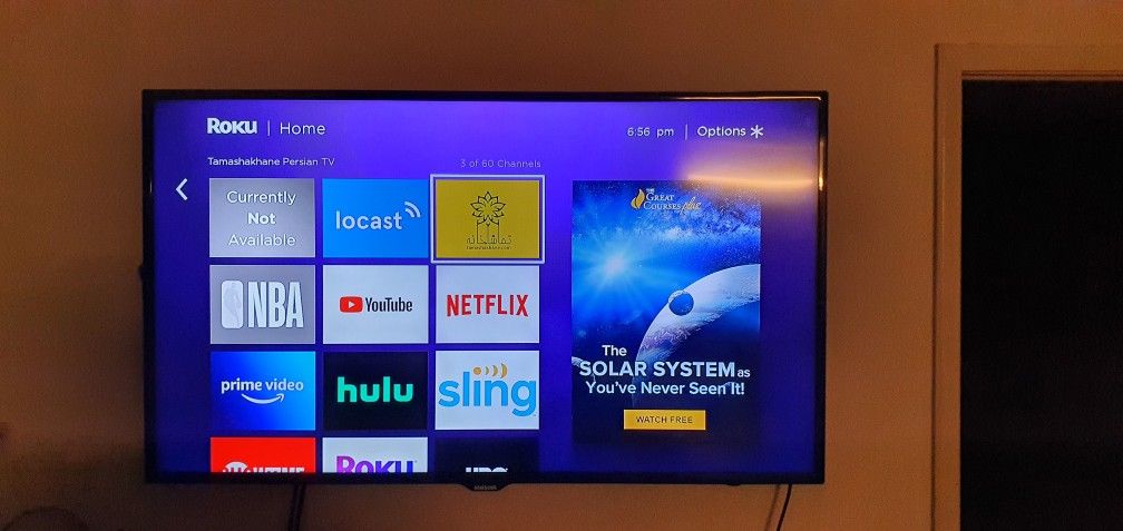 Samsung HD TV 55 Inch With Roku