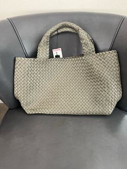 NEW! Falor Woven Tote Bag with Braided Handles