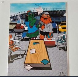 Corn Hole Tailgate 11 X 14 FosterPhillyArt