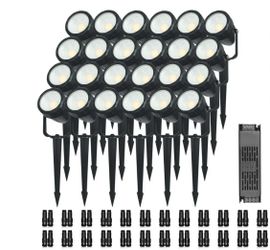 24 Pack Low Voltage LED Landscape Lights Outdoor 7W