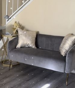 Gray Mini Accent Couch
