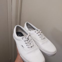 Vans Mens U ERA Tumble True White Talla 8.5, Blanco verdadero
