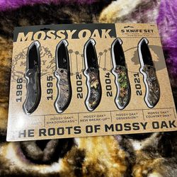 Mossy Oak The Roots Of Mossy Oak 5 Piece Knife Set for Sale in