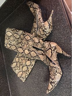 Women’s Snakeskin Public Desire Boots