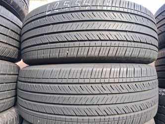 225/55R18 Tires Pair - Goodyear NO Patches