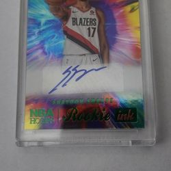 2022-23 Panini Hoops Shaedon Sharpe Rookie Ink Auto RC #RI-SSP t