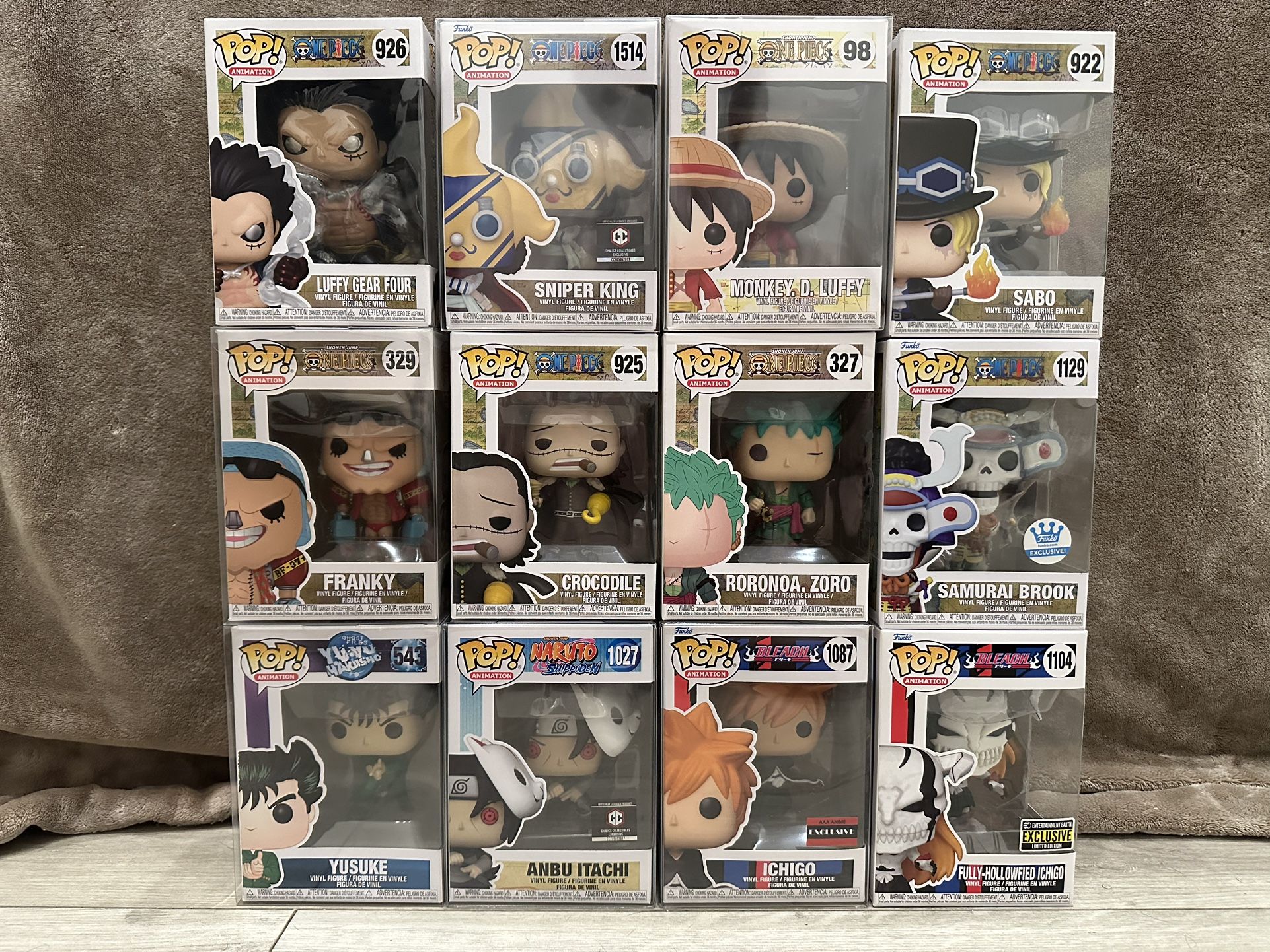 One Piece and other Anime Funko Pops