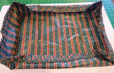 Retired Longaberger Large Serving Tray Liner-Imperial Stripe