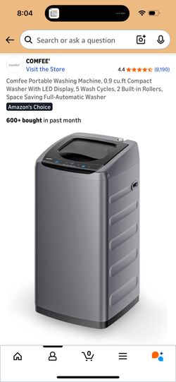 Compact Washing Machine (Comfee)