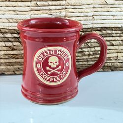 DEATH WISH COFFEE NAUGHTY/NICE MUG DENEEN POTTERY LIMITED EDITION No. 270  OF 500 for Sale in Orange, CA - OfferUp
