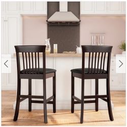    ChurchHomeCollections .co        Copper Grove Floresti Black Slat-back Counter Stool