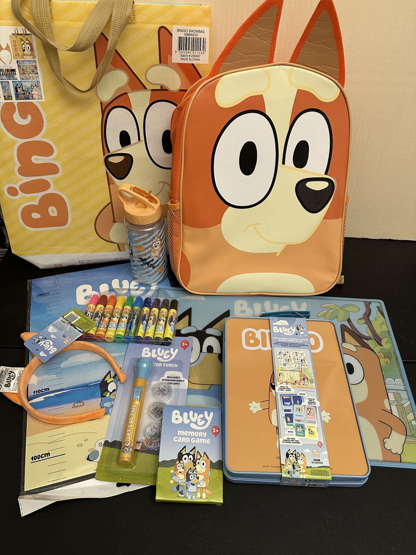 Bluey Bingo Character Backpack With Accessories & Activity Set