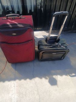 Pierre Cardin and a carry-on Samsonite