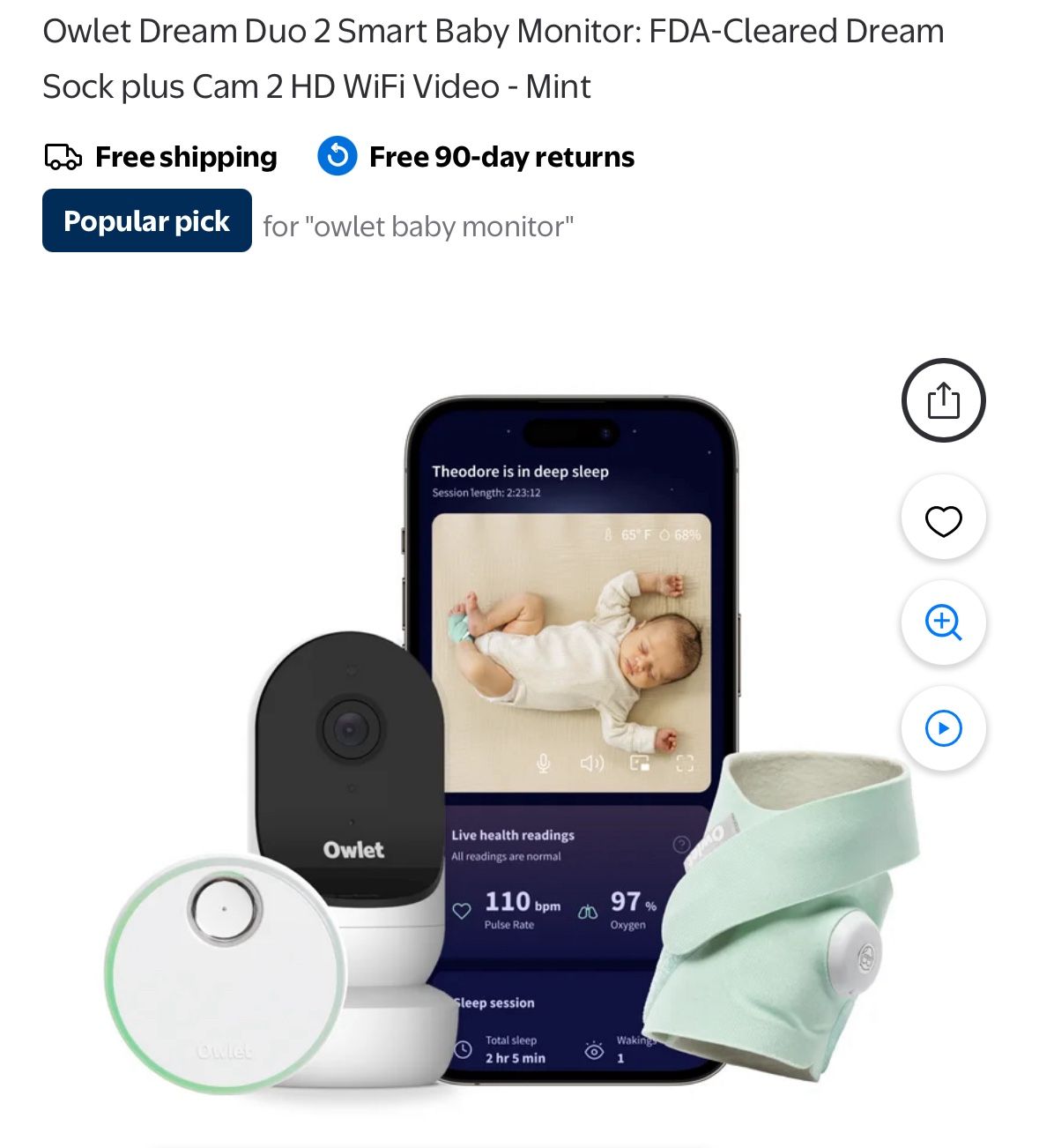 Owlet Sock And Camera2