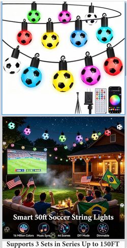 String light soccer ball $25