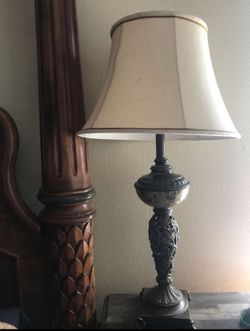 2 marble lamps