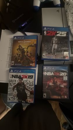 PS4 games - NBA 2k25,19,20 and MK11