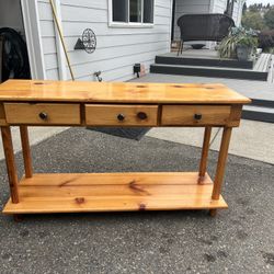 Solid Wood Shelving Unit 