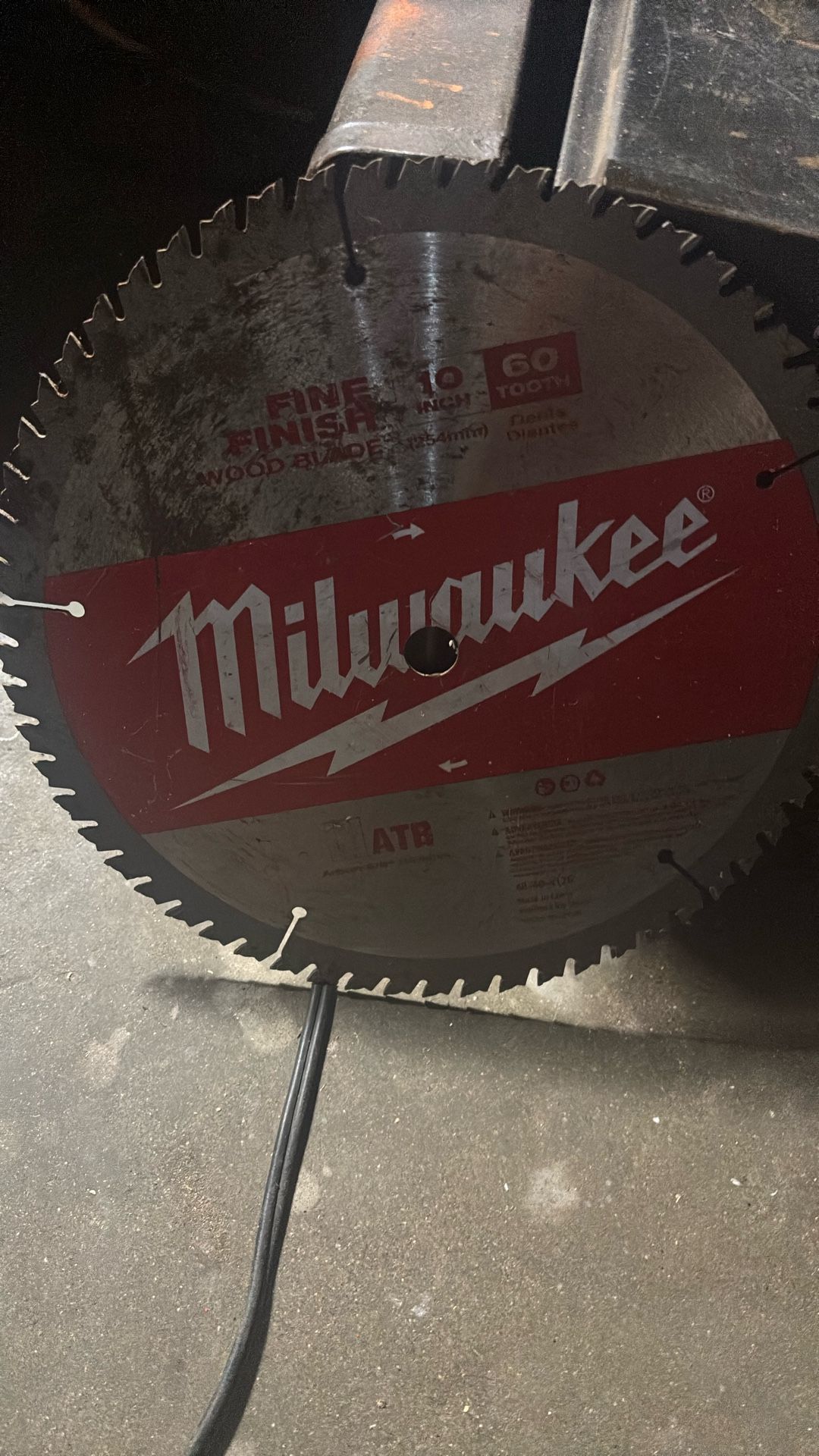 10“ 60 tooth choo saw blade
