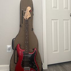Deep Red  Fender Squire Strat Guitar 