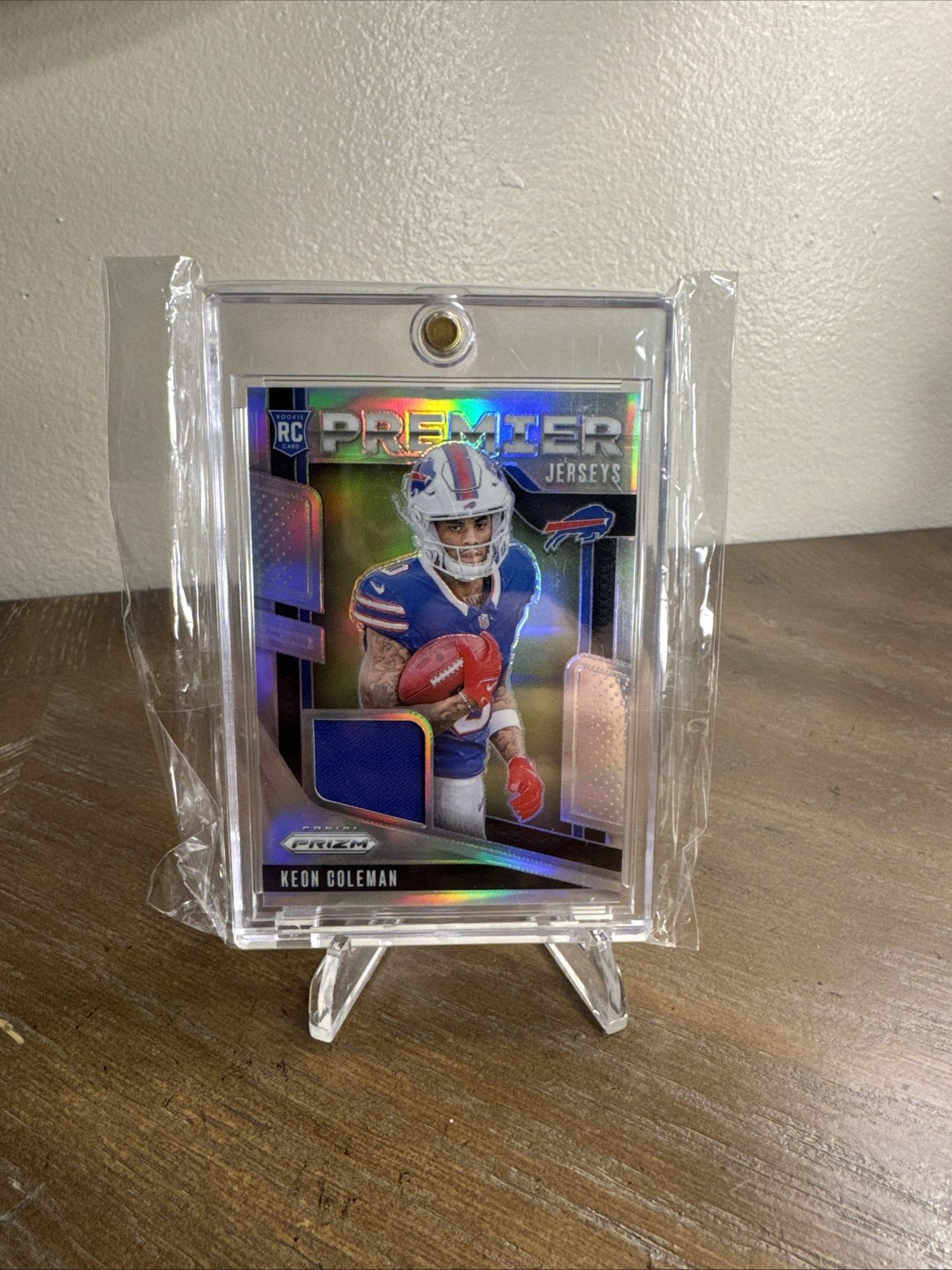 Keon Coleman 2024 Panini Prizm Premier Jerseys Silver Prizm RC Rookie Patch