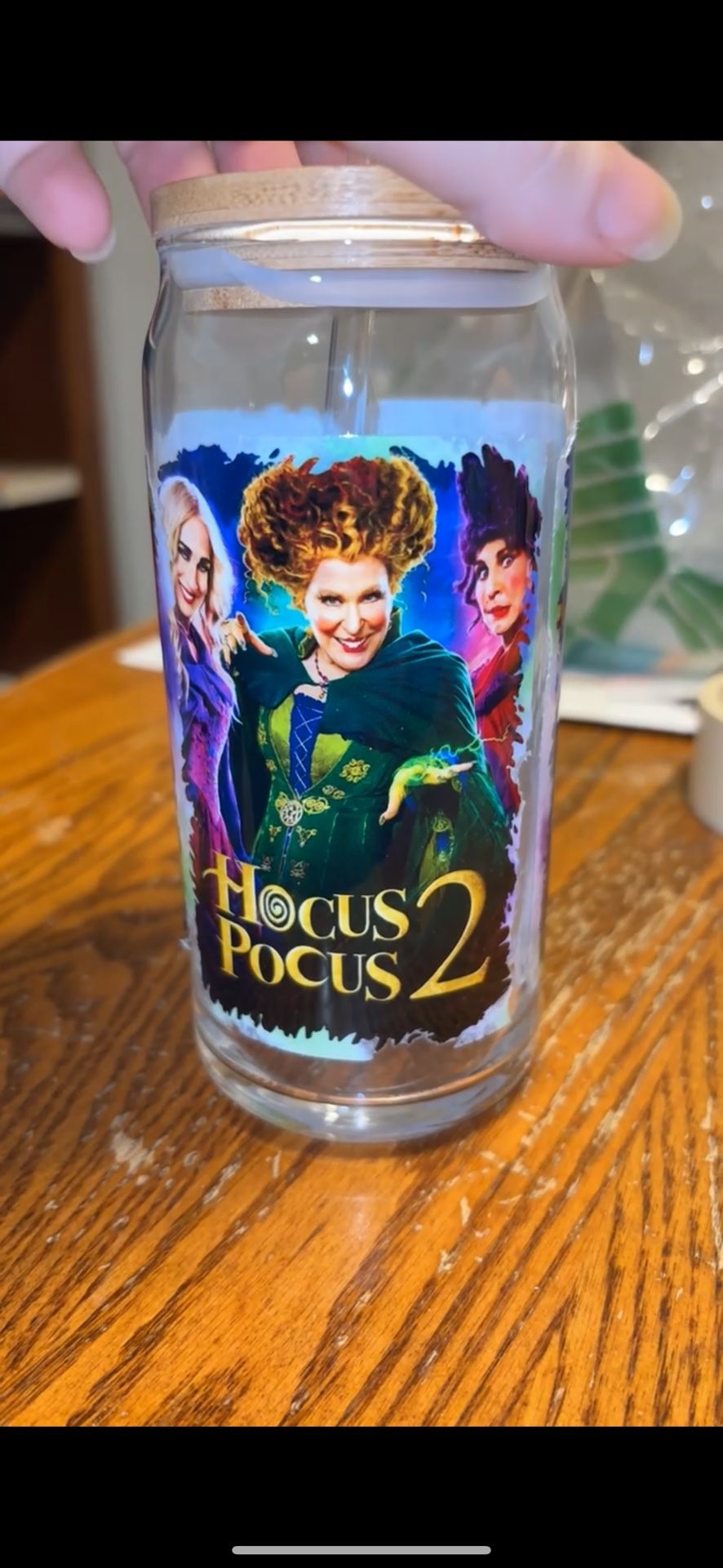 20oz Glass Hocus Pocus Cup
