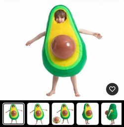 Inflable child avocado costume 6-7