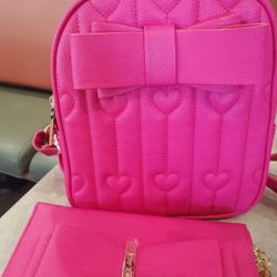 Betsy Johnson Backpack and Wrist 