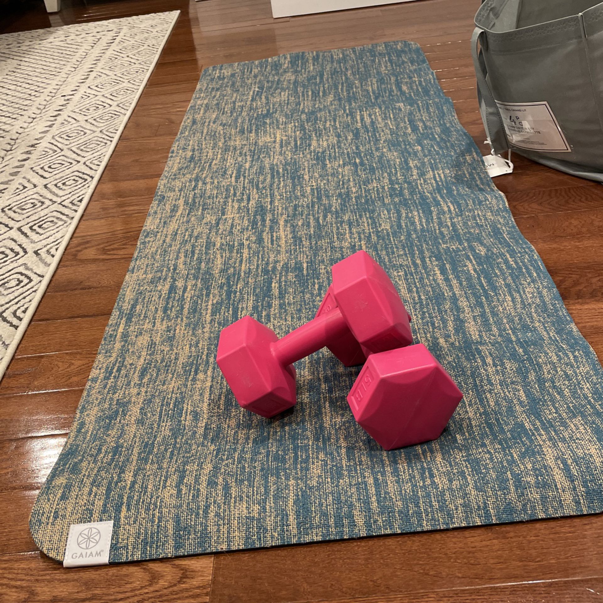 Pink Weights / Work Out Mat