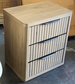MODERN FLUTED DRESSER | 3-DRAWER | Set of 2 | NEW IN BOX