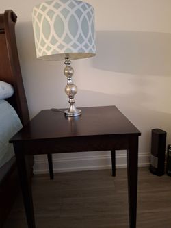 Side table and lamp
