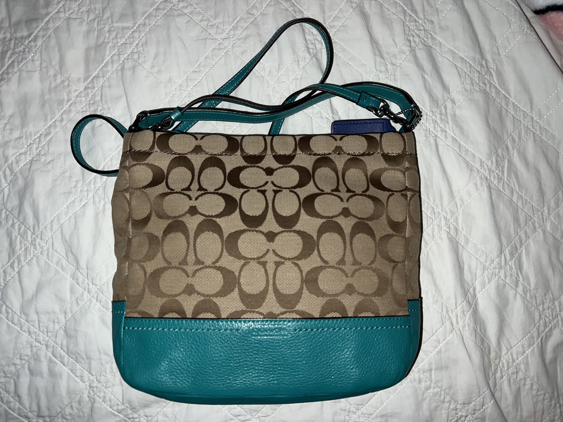 Coach Turquoise Crossbody Handbag