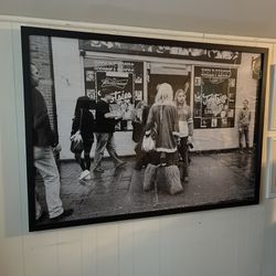 Classic Huge Broadway Tootsies Picture.  Glass Frame