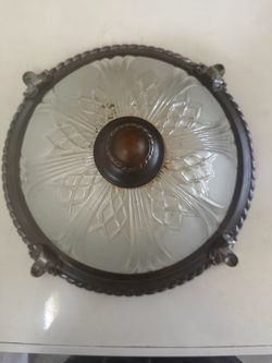 4 Vintage Flush Mount Ceiling Light Fixture
