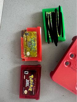 GBA SP authentic Fire are and Ruby