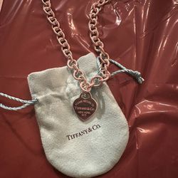 Return To Tiffany Heart Tag Necklace in Silver