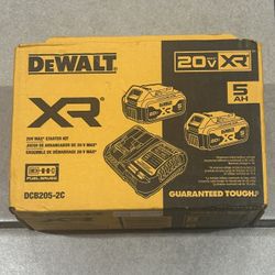 New 20v Dewalt Xr 5ah Batteries N Charger Kit