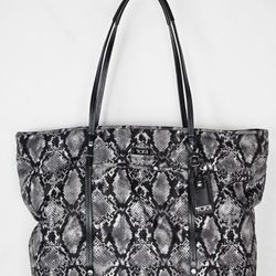 Tumi Women's Large Snakeskin Design Nylon Tote Bag