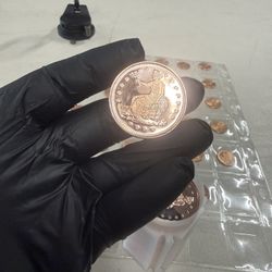 1 Oz Mixed .999 Fine Copper Round Bullion 