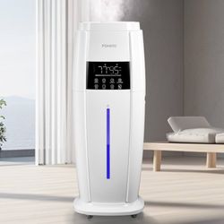 4.8Gal/18L Humidifier Large Room, Easy Top Fill Cool Mist Tower Humidifiers Quiet for Home, Plant, Office, Commercial, Whole House Cover up to 1500ft²