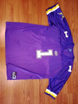Vintage Birmingham Bolts XFL Champion Football Jersey Men’s  48(XL) Purple