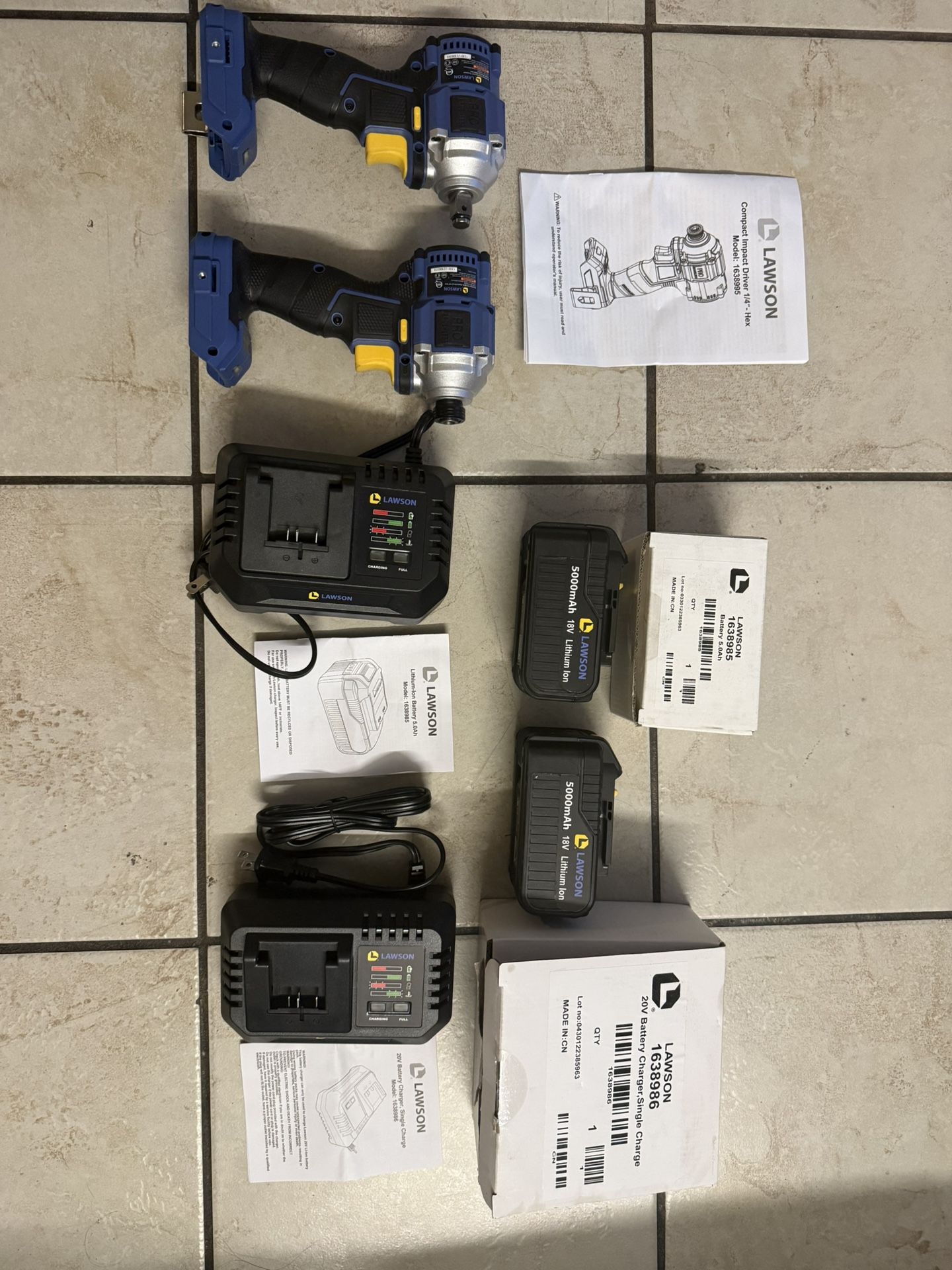 LAWSON Compact Impact Driver And Battery/ Battery Charger